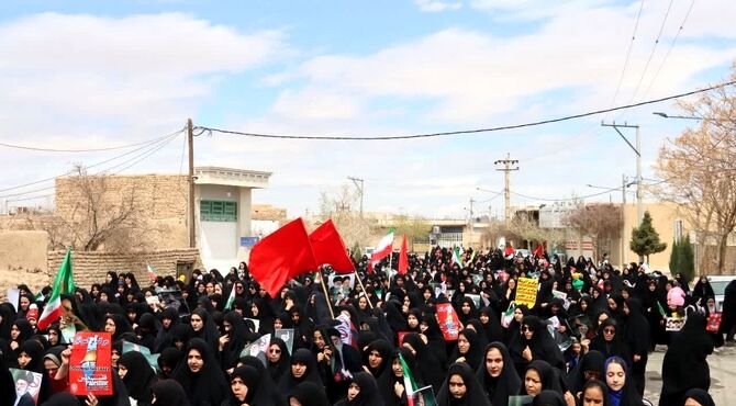 حضور پرشکوه مردم ابرکوه در راهپیمایی روز جهانی قدس