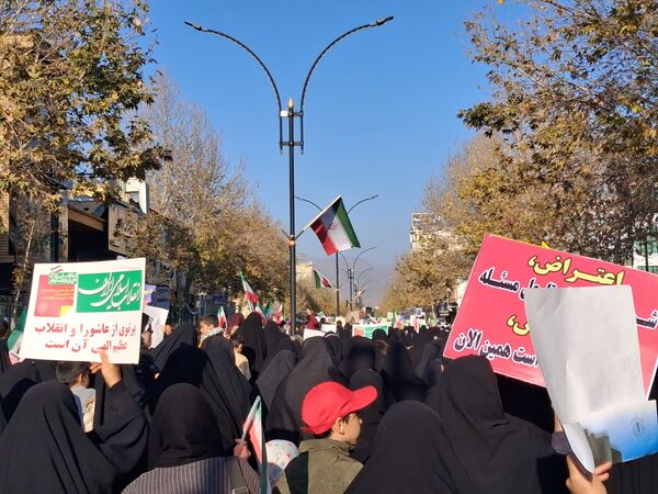 راهپیمایی میثاق با ولایت و محکوم نمودن اغتشاشات گروه های تروریستی در کاشمر