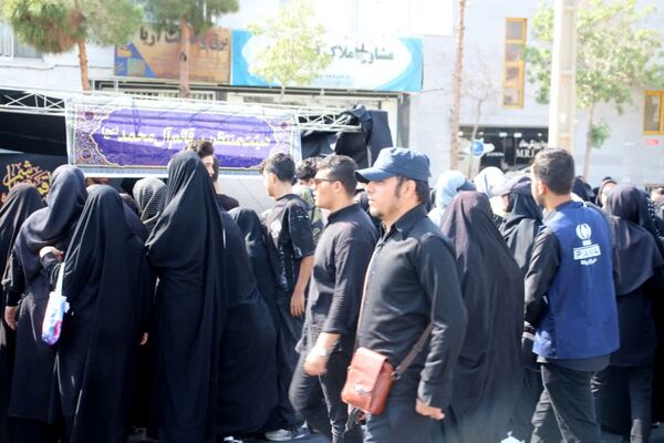 راهپیمایی دلدادگان حسینی در شهرستان سمنان