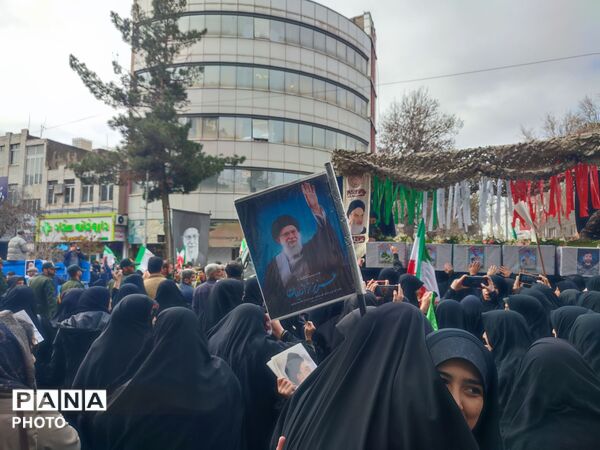 قاب پانا میزبان مراسم تشییع پیکر شهدا نیشابور 