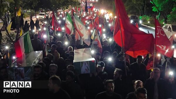 وداع مشهدی‌ ها با لاله‌های خونین خیابان اقبال لاهوری در بلوار وکیل‌ آباد از قاب پانا