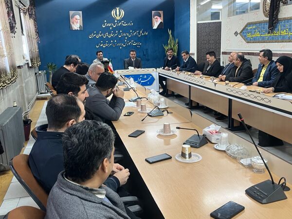 آیین معارفه سرپرست معاونت توسعه مدیریت و پشتیبانی آموزش‌وپرورش شهرستان قدس