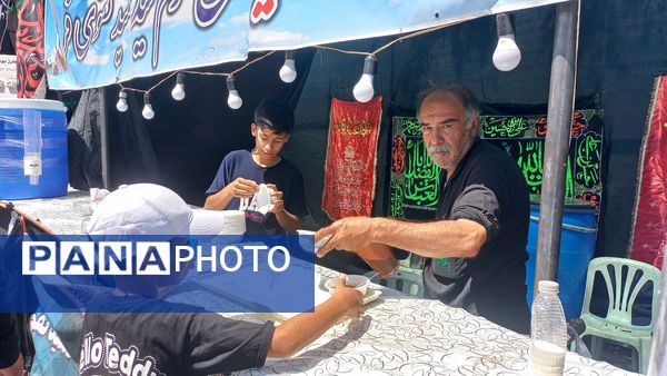 حضور زائران پیاده در جاده غدیر مشهد به نیشابور