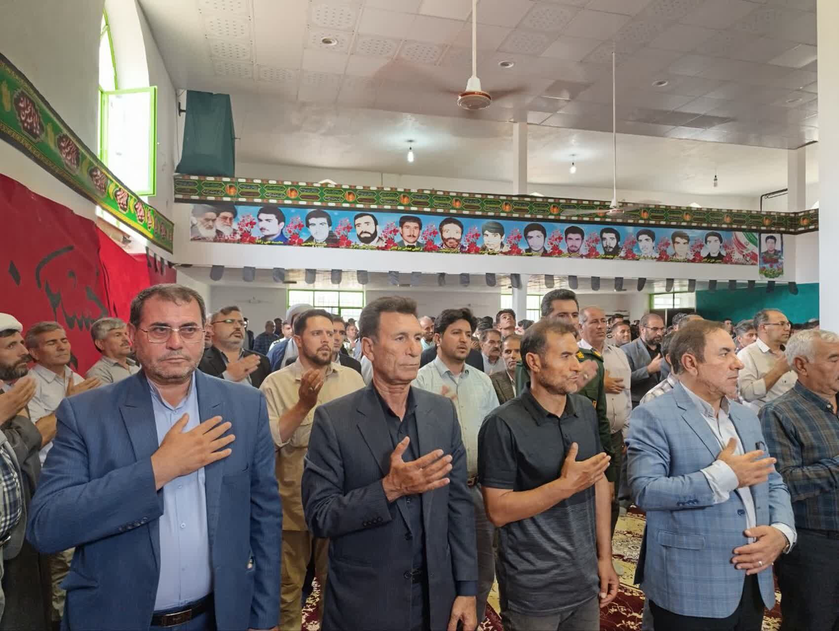 برگزاری یادواره ۱۲ شهید روستای چوکانلو شهرستان شیروان