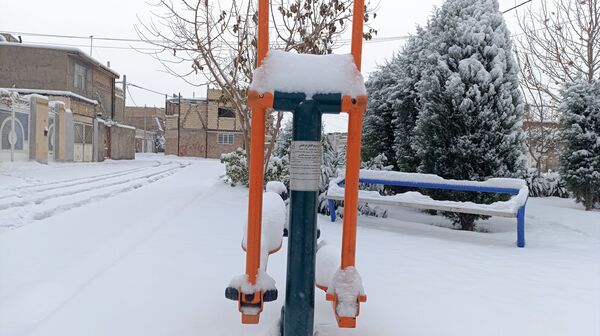بارش زیبای برف پاییزی در شهرستان نیشابور 
