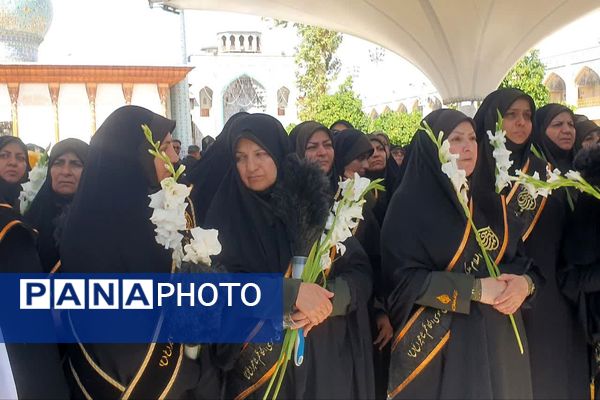 تشییع پیکر شهیده معصومه کرباسی