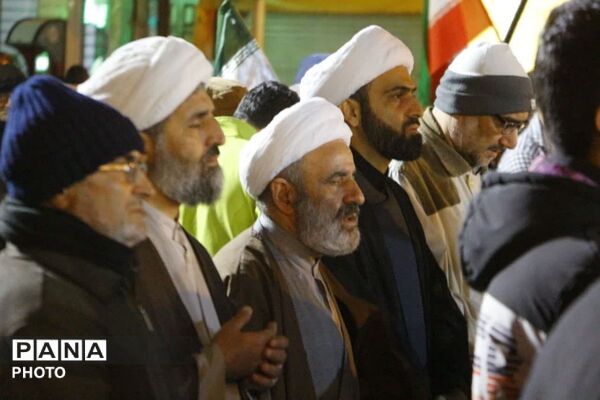 حضور پرشور مردم شهید پرور شهرستان فیروزکوه در پنجاه و چهارمین شب تجمعات 