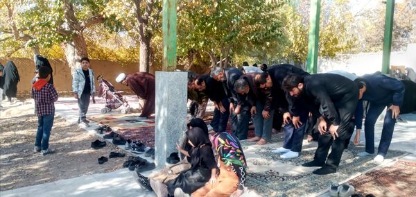 عزاداری فاطمی با حضور شهید گمنام در روستای ورجان قم