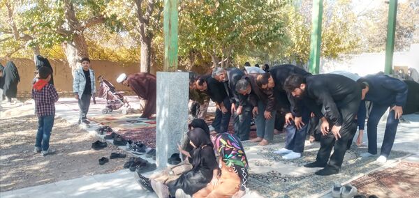 عزاداری فاطمی با حضور شهید گمنام در روستای ورجان قم