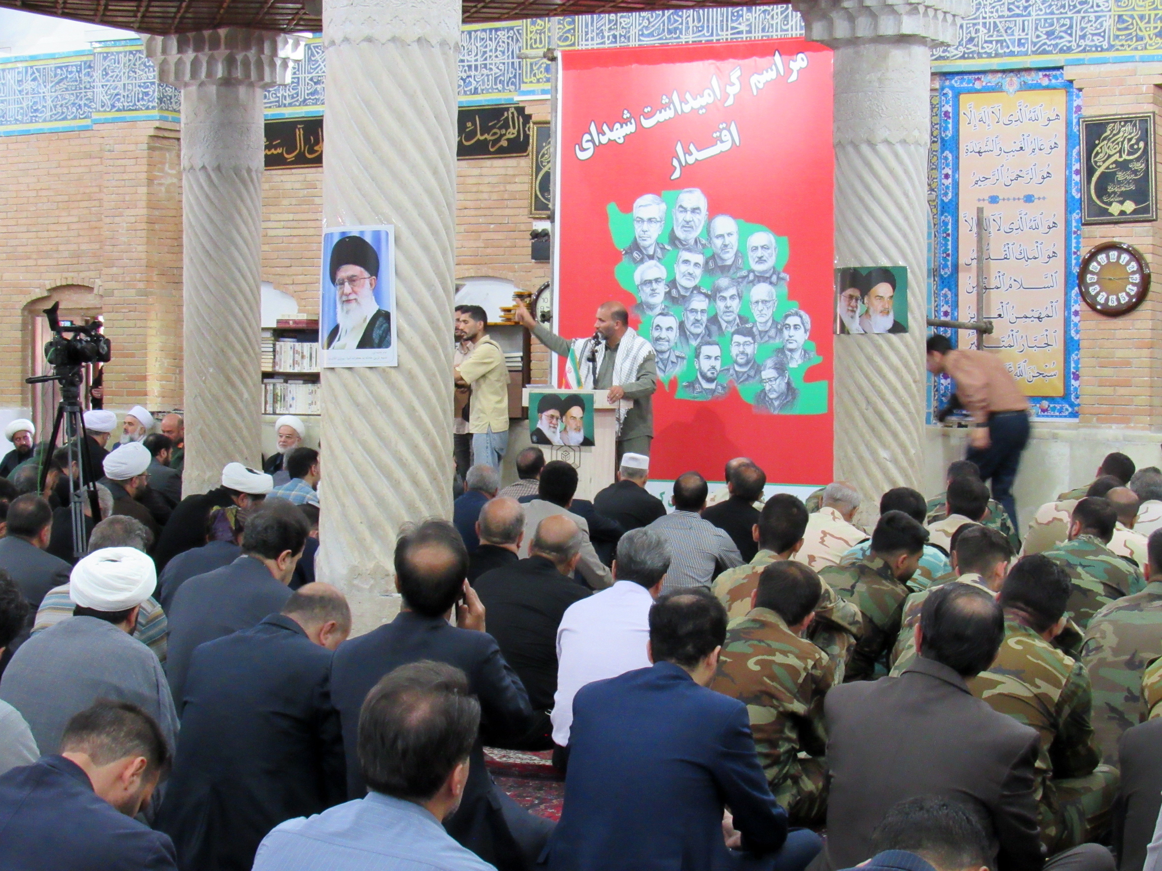 مراسم گرامیداشت شهدای اقتدار ایران اسلامی با حضور پرشور مردم و مسئولان در سنندج