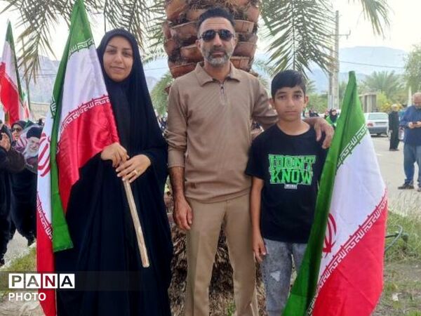 فرزندان انقلاب شهرستان شهیدپرور لامرد در روز قدس