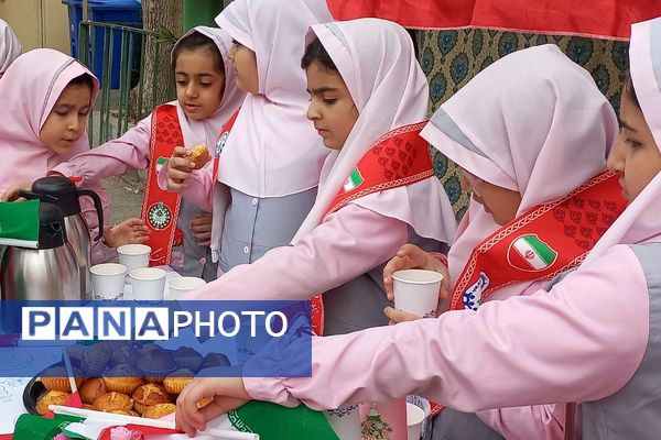 جشن نیمه شعبان و فجر با شور پیشتازان در مدرسه شهید جواد سرافراز