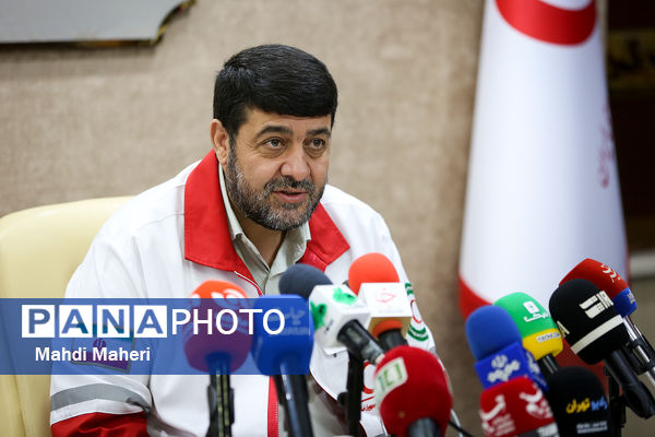 نشست خبری رئیس جمعیت هلال احمر