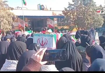 وداع با شهید گمنام در دبیرستان عطیه مشهد