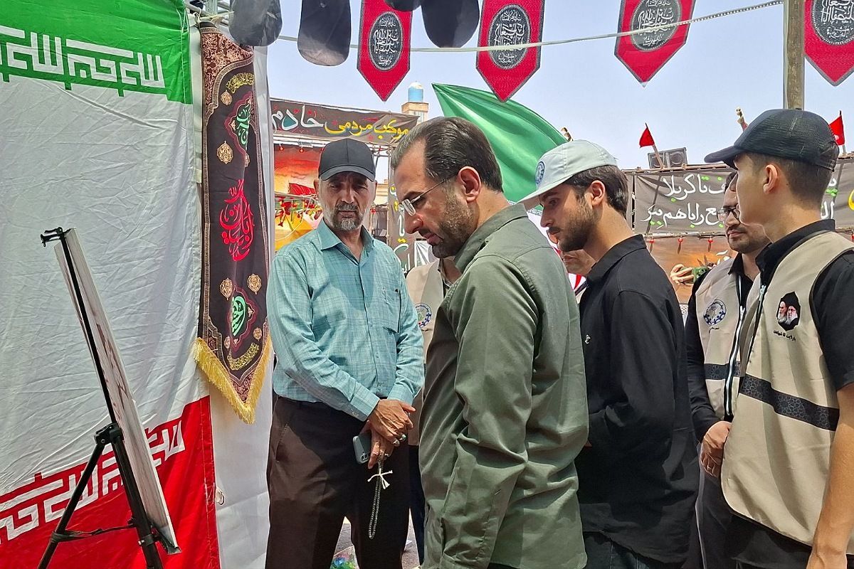 بازدید قائم مقام معاون وزیر سازمان دانش‌آموزی از فعالیت های موکب عشاق‌الحسین(ع)