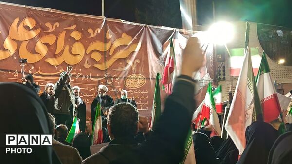 اجتماع مردمی در بیست و پنجمین شب از مراسمات بلوار فضل نیشابور 