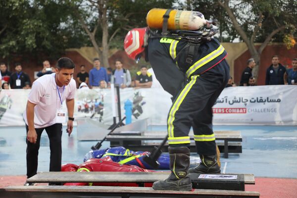 مسابقات عملیاتی ورزشی آتش‌نشانان در مشهد