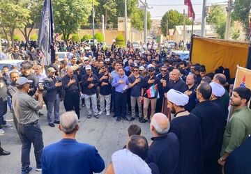 برگزاری مراسم راهپیمایی جاماندگان اربعین در سنندج