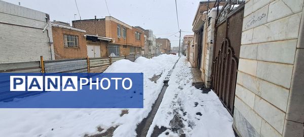 شهر نیشابور سفید پوش شد 