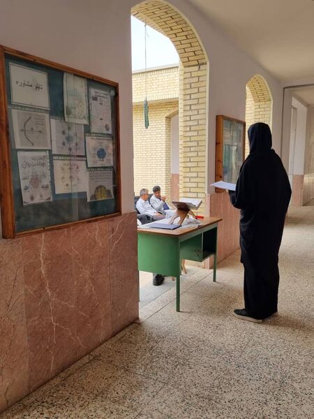 زنگ مهر در دبیرستان آسیه رضوان فین 