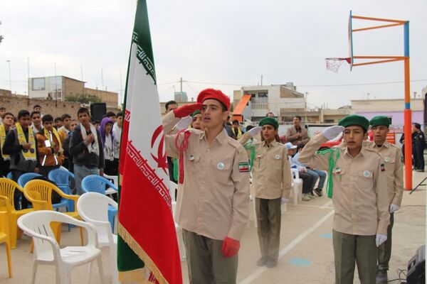 آیین نمادین نکوداشت هفته پدافند غیرعامل در نیشابور 