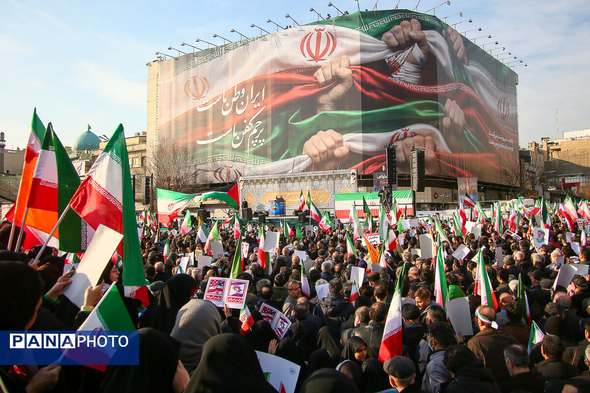 راهپیمایی محکومیت اقدامات تروریستی آمریکا و رژیم صهیونیستی علیه ملت ایران