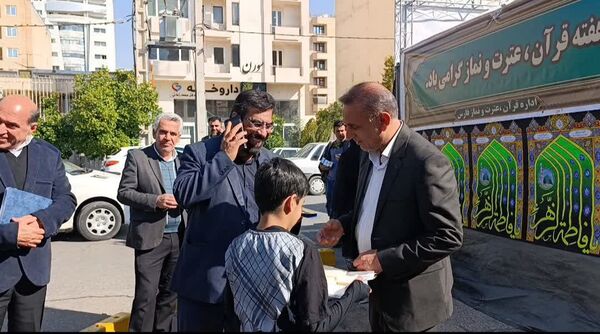 برپایی موکب دهه فاطمیه در اداره‌کل آموزش و پرورش استان فارس