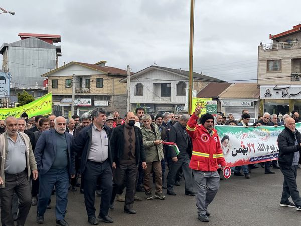راهپیمایی 22 بهمن در اطاقور 