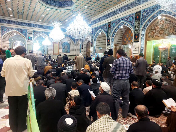 مراسم احیاء سومین شب قدر در حرم حضرت معصومه(س)