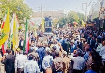 مردم شهرستان تاکستان در جمعه خشم و نصر دلاورانه به میدان آمدند