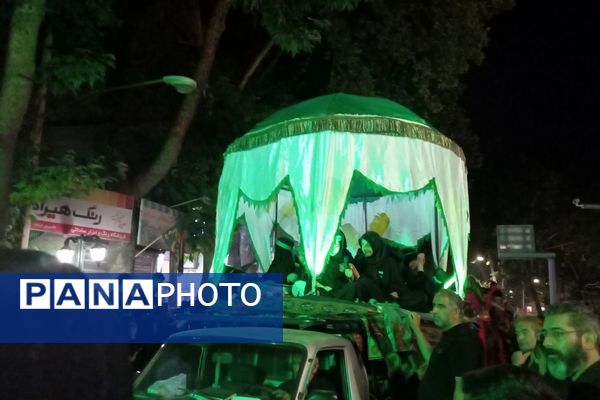 حرکت نمادین کاروان اسرای کربلا در دماوند