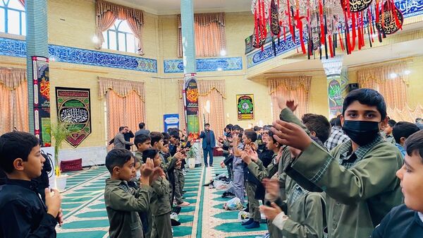 نوگلان حسینی باخرز در سوگ شهادت حضرت فاطمه(س) به عزاداری پرداختند