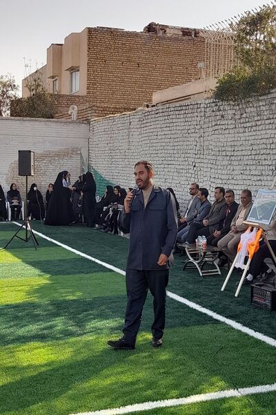  افتتاحیه زمین چمن دبستان فطرت