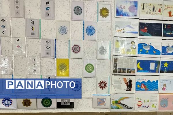 گالری هنر در هنرستان شهید بخشنده زرقان 