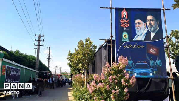 موکب مرکزی شهرستان چهارباغ برای اسکان و پذیرایی از زائران تشییع رهبر شهید 