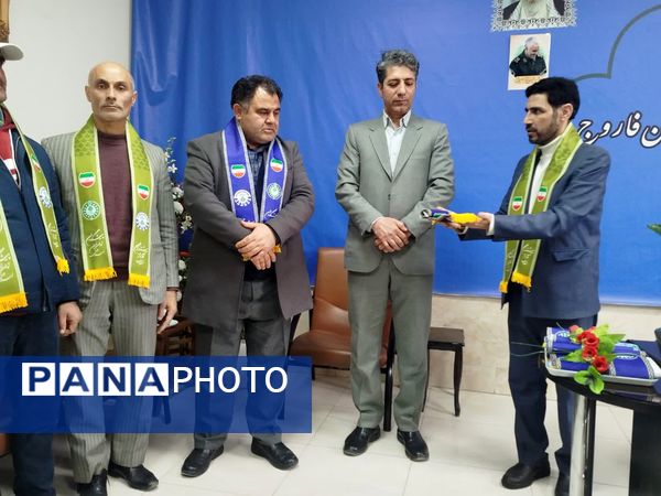 دیدار رئیس سازمان دانش‌آموزی شهرستان فاروج با مدیر جدید آموزش و پرورش این شهر