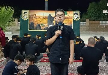 عزاداری هیات انصارالمهدی شهر جعفریه قم در یادمان شهدای گمنام 