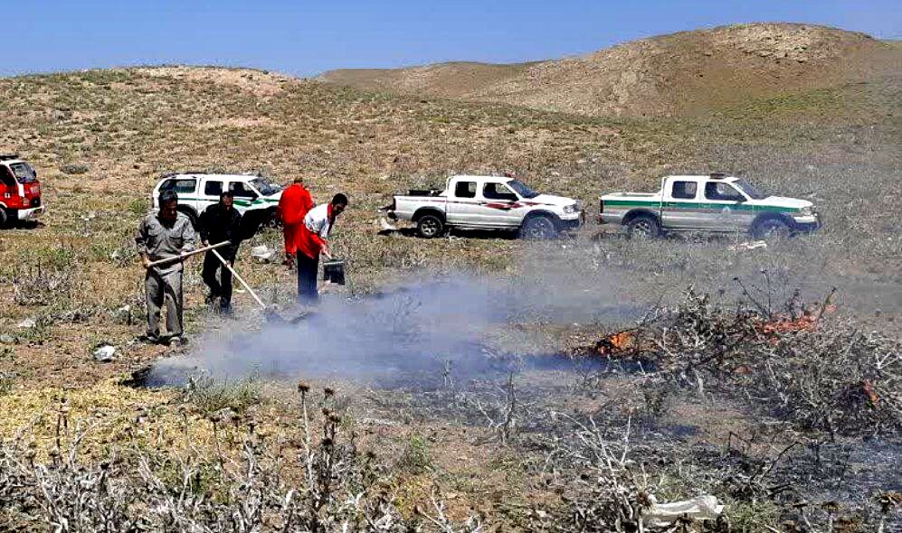 برگزاری مانور اطفای حریق با حضور نیروهای امدادی