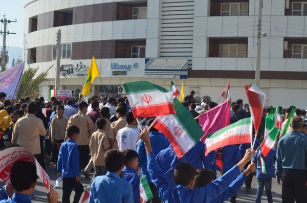  راهپیمایی 13 آبان در بستک