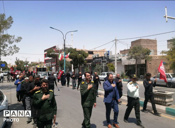 میدان جمهوری اسلامی شهرستان خاتم در سوگ امام حسن عسکری (ع)