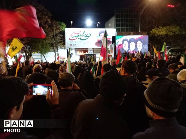 حضور شهروندان غیور شهرستان بجنورد در چهل و هشتمین شب اجتماع مردمی