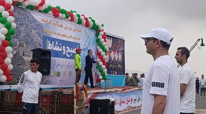 شور و نشاط ورزش صبحگاهی همگانی در پارک رضوان آشخانه