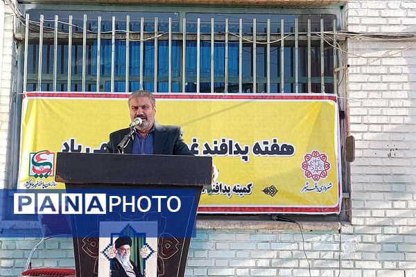 نواختن زنگ پدافند غیرعامل در هنرستان کوثر باقرشهر 