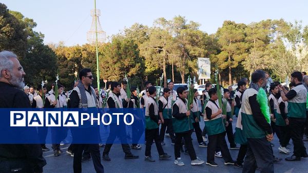 قافله پیاده‌روی و عزاداری خادمیان رضوی و هیات‌های مذهبی اصفهان