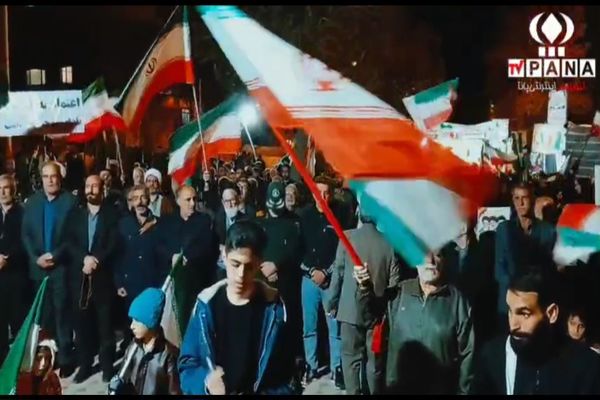 حماسه شبانه مردم بیجار در محکومیت استکبار