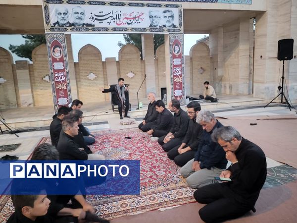 عزاداری روز دوم محرم در گلزار شهدای درق 