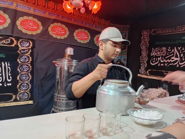 برپایی موکب پذیرایی در ایام محرم در شهرستان کاشمر