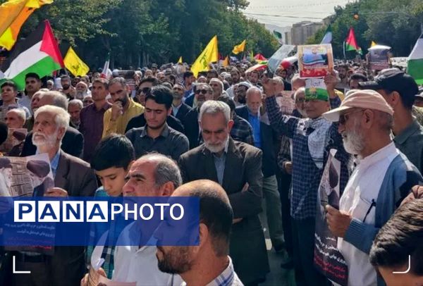 راهپیمایی مردم خراسان شمالی علیه جنایات رژیم صهیونسیتی 