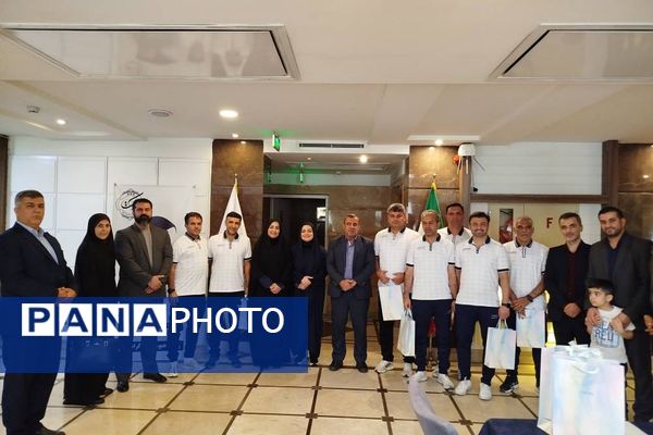 مراسم بدرقه کاروان تیم فوتسال ناحیه دو شهرری به مسابقات برزیل