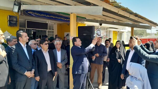 آیین نواختن " زنگ سپاس معلم "  در تربت حیدریه